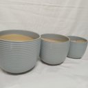 Ver imagem 5 de Kit 3 Cachepô Decorativo Vaso Home&co Cerâmica Cinza