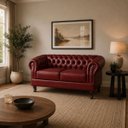 Ver imagem 1 de Namoradeira Chesterfield Duque 2 Lugares em Corano Bordô