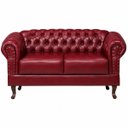 Ver imagem 3 de Namoradeira Chesterfield Duque 2 Lugares em Corano Bordô