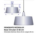 Ver imagem 5 de Kit 2 Luminária Pendente Retrolux + Retro Moderna Elegante