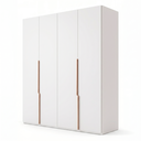 Ver imagem 3 de Guarda-roupa 4 Portas 3 Gavetas Bloom Branco
