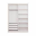 Ver imagem 5 de Guarda-roupa 4 Portas 3 Gavetas Bloom Branco