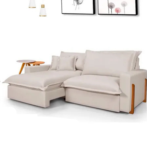 Sofá Retrátil e Reclinável Dubai com Molas Ensacadas, 2,30m. (cru).