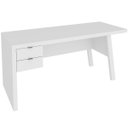 Ver imagem 4 de Mesa para Escritório Escrivaninha 2 Gavetas Branco