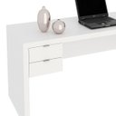 Ver imagem 5 de Mesa para Escritório Escrivaninha 2 Gavetas Branco