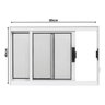 Janela Vitro de Alumínio Branco 2 Folhas 40x60 Policarbonato Anúncio com Variação - 2