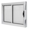 Janela Vitro de Alumínio Branco 2 Folhas 40x60 Policarbonato Anúncio com Variação - 5