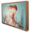 Ver imagem 4 de Quadro Decorativo Caixa Floral Forest Harmony Tacolado Moldura Caixa 3cm Madeira com Vidro 40 X 60cm