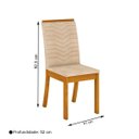 Ver imagem 2 de Kit 4 Cadeiras Estofadas Isa para Mesa de Jantar Henn