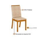 Ver imagem 3 de Kit 4 Cadeiras Estofadas Isa para Mesa de Jantar Henn