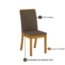Ver imagem 3 de Kit 6 Cadeiras Estofadas Isa para Mesa de Jantar Henn