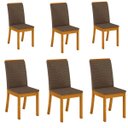 Ver imagem 1 de Kit 6 Cadeiras Estofadas Isa para Mesa de Jantar Henn