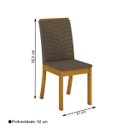 Ver imagem 2 de Kit 6 Cadeiras Estofadas Isa para Mesa de Jantar Henn