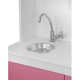 Mini Cozinha Infantil Lúdica C/ Armário Geladeira Lavanderia:rosa - 9