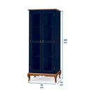 Ver imagem 4 de Cristaleira 2 Portas e 3 Prateleiras com Pés Luiz Xv 60300 Linz Móveis - Azul Petróleo/imbuia