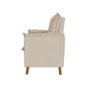 Ver imagem 5 de Poltrona Amamentação Descanso Pés Palito com Puff Ariel Suede Bege Twdecora