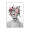 Quadro Grande Mulher Surreal Flores - 1