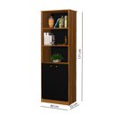 Ver imagem 3 de Estante Office Multiuso Organizador Escritório Quarto Cozinha Preto Freijó