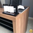 Ver mais imagens de Mesa para Escritório Escrivaninha 135 Cm Nogal/preto