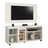 Conjunto Rack com Painel para TV até 50 Polegadas Polegadas Off White/Naturale - 1