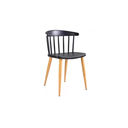 Ver imagem 2 de Kit com 4 Cadeiras Decorativa Maisa na Cor Preta - Bering