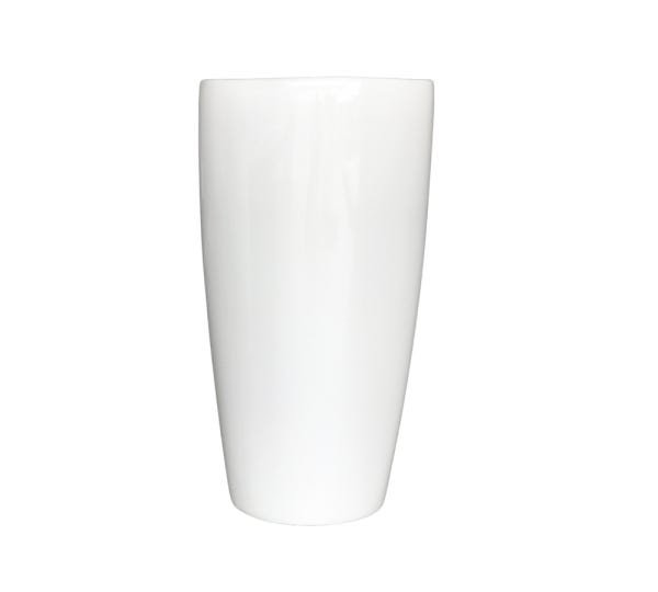 Vaso de Fibra de Vidro Estilo Vietnamita 72x38cm Branco - 1