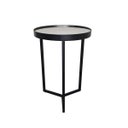 Ver imagem 2 de Mesa Lateral com Espelho - Mesinha de Apoio 50x35 cm Preto