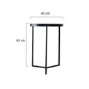 Ver imagem 4 de Mesa Lateral com Espelho - Mesinha de Apoio 60 x 45 cm Dourada