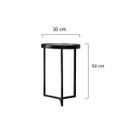 Ver imagem 4 de Mesa Lateral com Espelho - Mesinha de Apoio 50x35 cm Dourada