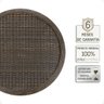 Mesa de Aluminio Polido e Tampo Tramado em Fibra Sintética para Jardim, Area Externa, Varanda - Pedr - 3