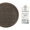 Ver imagem 3 de Mesa de Aluminio Polido e Tampo Tramado em Fibra Sintética para Jardim, Area Externa, Varanda - Pedr