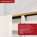 Ver imagem 6 de Balcão 02 Portas 80cm 100% MDF com Tampo Fineze Bege/Areia/Cinamomo