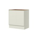 Ver imagem 3 de Balcão 02 Portas 80cm 100% MDF com Tampo Fineze Bege/Areia/Cinamomo