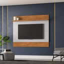 Ver imagem 1 de Painel Sala Aruana para TV até 65 Polegadas 1 Prateleira Naturalle/Off White