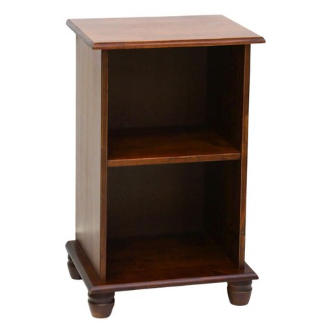 Estante para Livros de Madeira Pequena 1 Prateleira Pés Luiz Xv 777 Sevilha - Imbuia