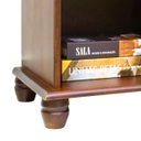 Ver imagem 3 de Estante para Livros de Madeira Pequena 1 Prateleira Pés Luiz Xv 777 Sevilha - Imbuia