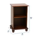 Ver imagem 4 de Estante para Livros de Madeira Pequena 1 Prateleira Pés Luiz Xv 777 Sevilha - Imbuia