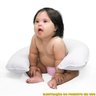 Almofada Para Amamentação Travesseiro 2 em 1 Bebê 100% Algodão Diversas Cores - Liso - Marinho - 3
