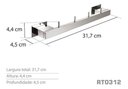 Ver imagem 3 de Cabideiro C4 Inox - Kromus RT0312