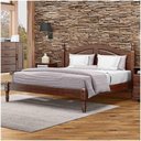 Ver imagem 2 de Cama Casal Linha Ouro Café para Colchão 158 X 1,98cm Pinus
