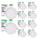 Ver imagem 4 de Kit 10 Painel de Led Redondo Embutir Recuado 18w Bivolt Taschibra 6500k Frio