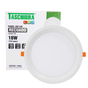 Ver imagem 2 de Kit 10 Painel de Led Redondo Embutir Recuado 18w Bivolt Taschibra 6500k Frio