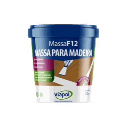 Massa Madeira Marfim 0,4kg F12 Fusecolor 16 Viapol - 1