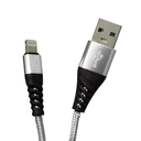 Ver imagem 2 de Cabo Dados Carregamento 3.4A USB / Lightning Prateado 1000mm