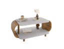 Ver imagem 2 de Mesa de Centro Design Organico Lançamento:off-white/cinamomo