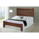 Ver imagem 1 de Cama Super King Size Moscou De Madeira Angelim Castanho