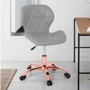 Ver imagem 5 de Cadeira Office Eiffel Slim Base Giratória Cinza - Rose Gold