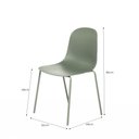 Ver imagem 2 de Cadeira Mia 85 Cm X 50 Cm X 49 Cm Verde