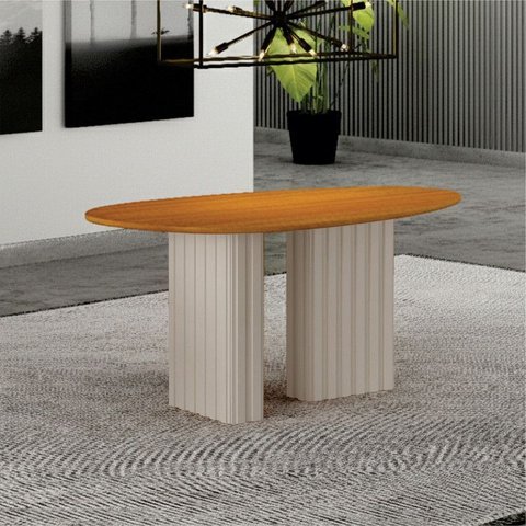 Mesa de Jantar Orgânica 1,35x0,90 Metros Iza Arbo Design