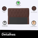 Ver imagem 4 de Cabeceira Casal Queen Cama Box Estofada Cristal 160 Cm Veludo